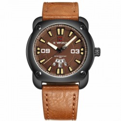 Naviforce Genuine Leather Fashion Sports Watch For Men, NF9096M